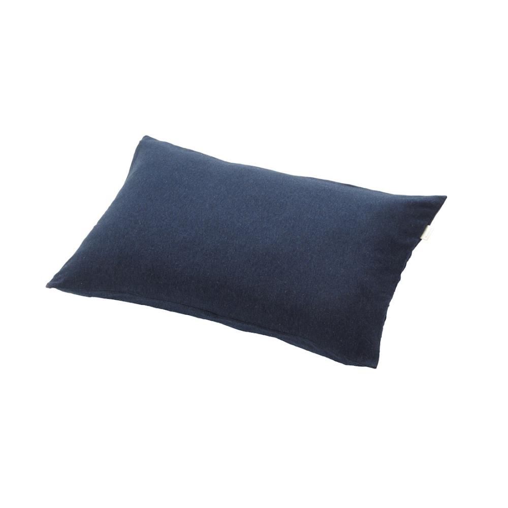 アテーナライフ　ガバっと開いてのびのびフィット　綿ニット枕カバー　標準　ネイビー