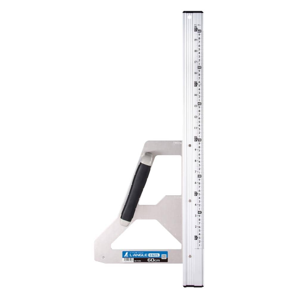 シンワ測定　エルアングル　かるぴた　６０ｃｍ　併用目盛　７３２０６