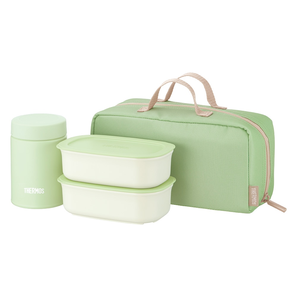 サーモス　真空断熱スープランチセット　ダスティグリーン　８００ｍＬ　ＪＥＨ－８００　ＤＴＧ