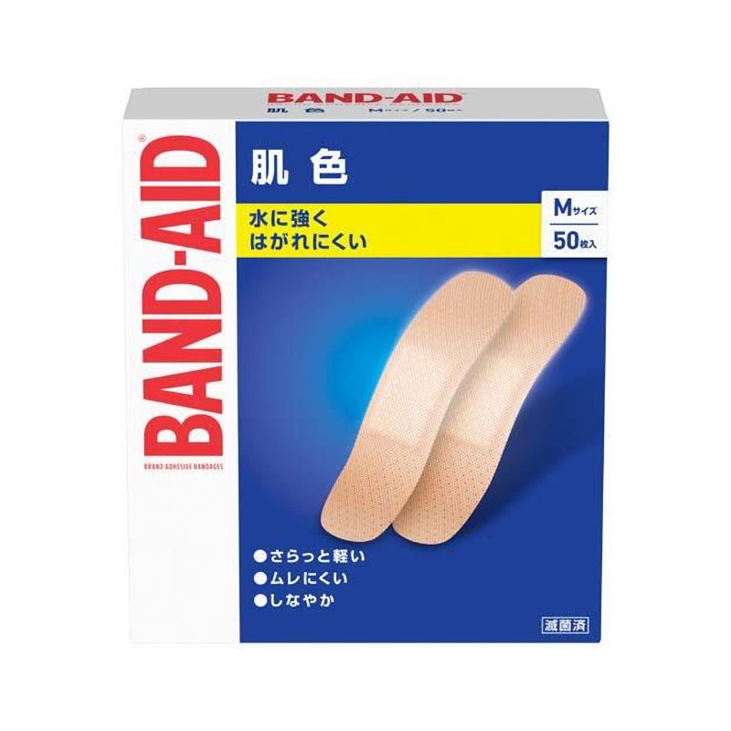 ジョンソン　バンドエイド　肌色　Ｍサイズ　５０枚入り