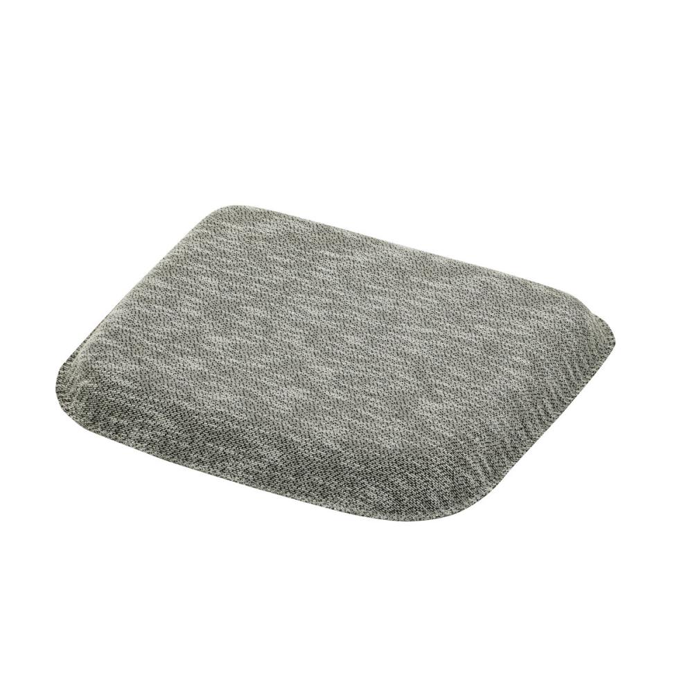 アテーナライフ　へたりにくいウレタンチップクッション　グレー　幅４２×奥行３６×厚さ４ｃｍ