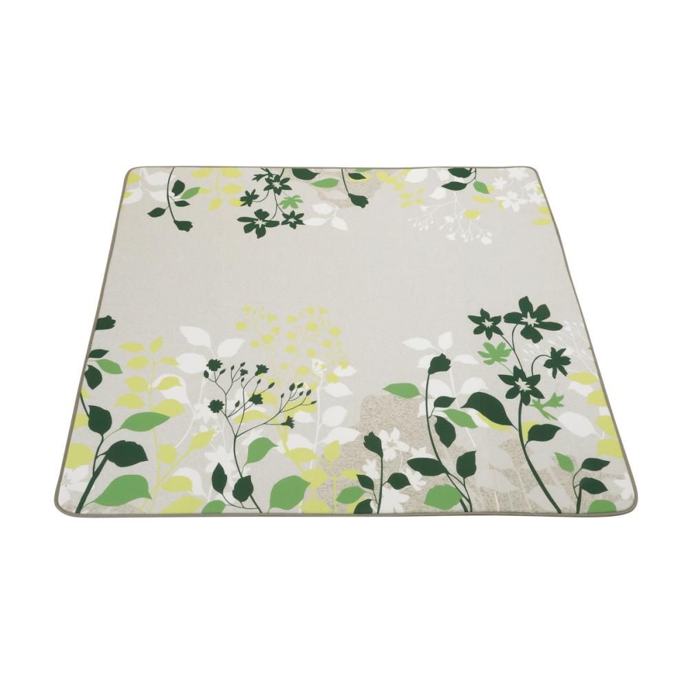 アテーナライフ　さらさらタッチラグ　リーフ　１８０×１８０ｃｍ