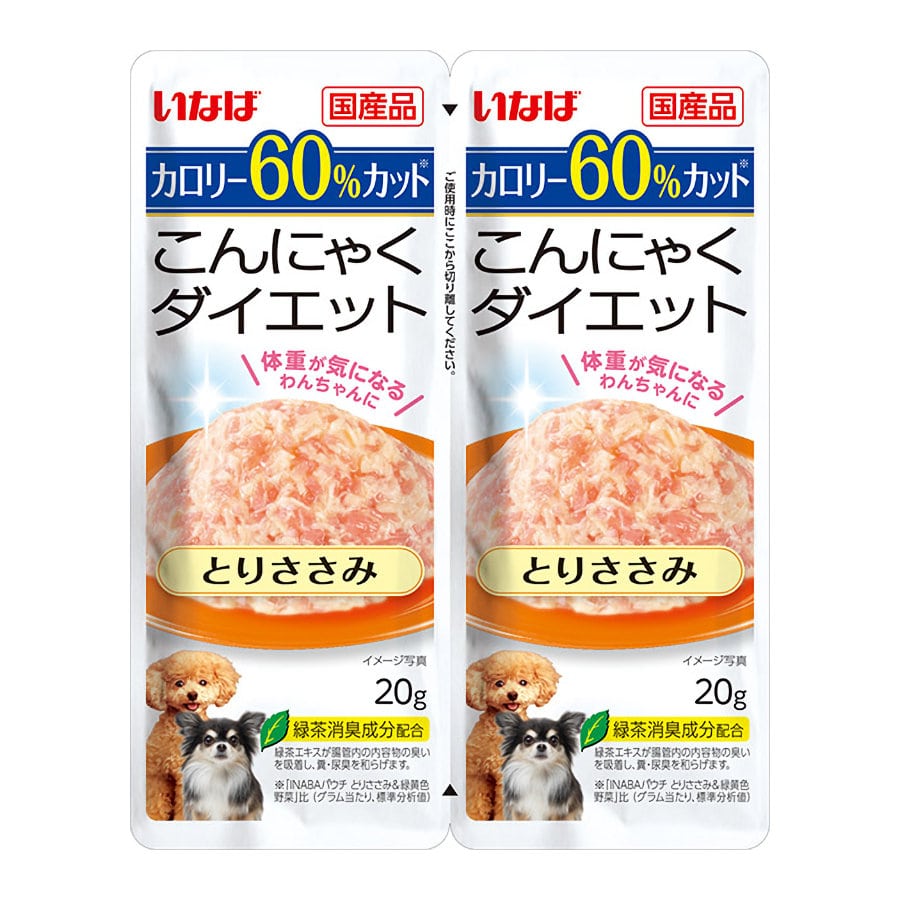 いなば　こんにゃくダイエット　とりささみ　２０ｇ×２袋