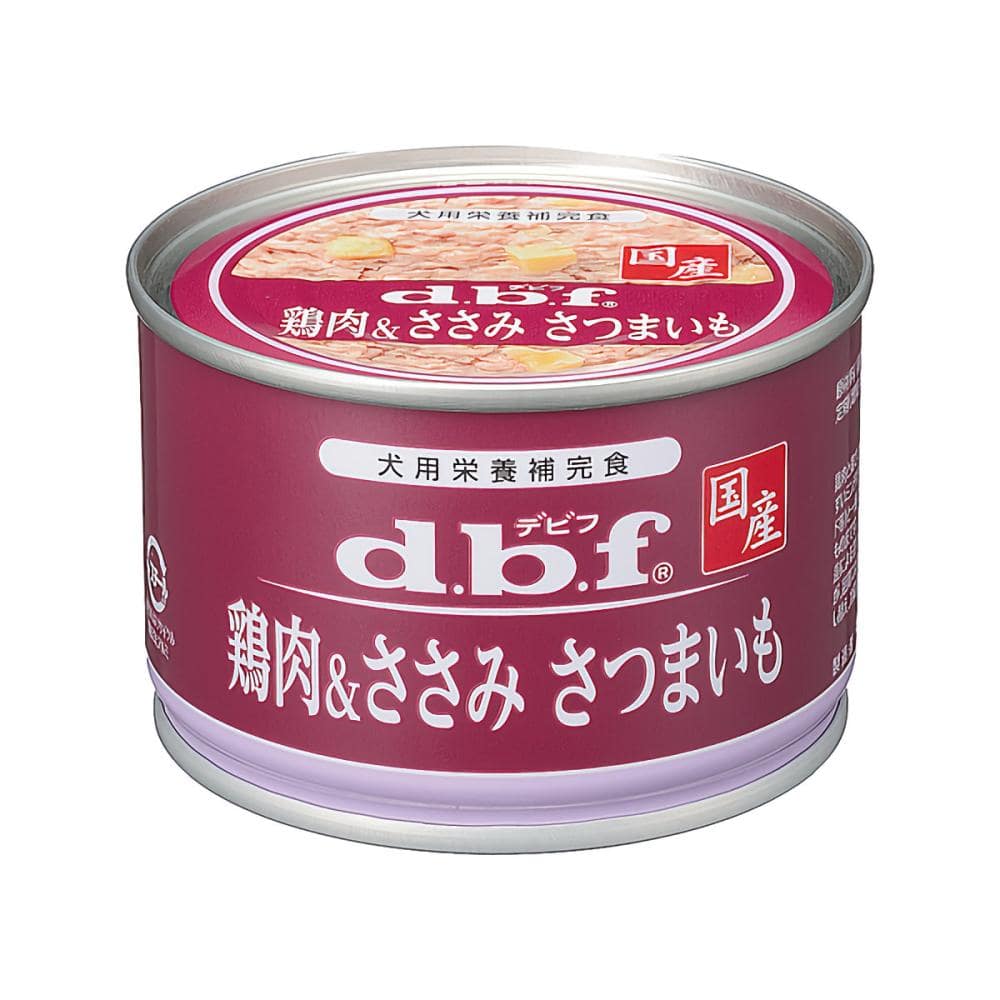 ｄｂｆ　デビフ缶　鶏肉＆ささみ　さつまいも　１５０ｇ