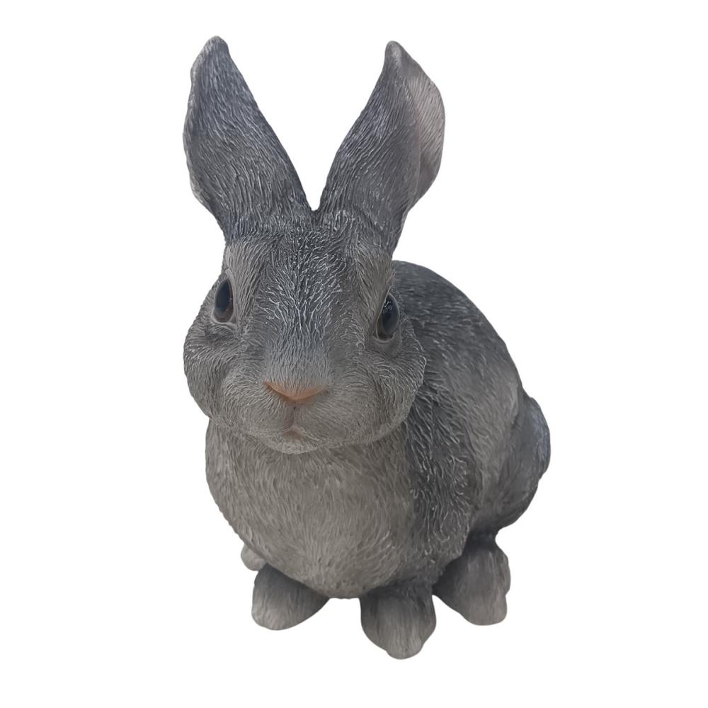 Ｂｒｅｅｚｙ　Ｇｒｅｅｎ　ガーデンオブジェ　ウサギ　グレー　Ｓ　ＧＹ