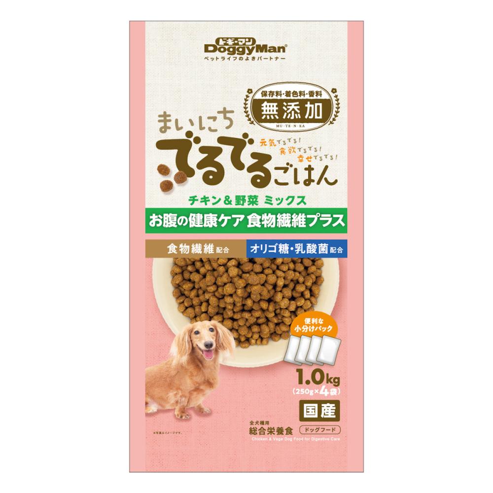 ドギーマン　まいにちでるでるごはん　チキン＆野菜　ミックス　お腹の健康ケア　食物繊維プラス　１ｋｇ