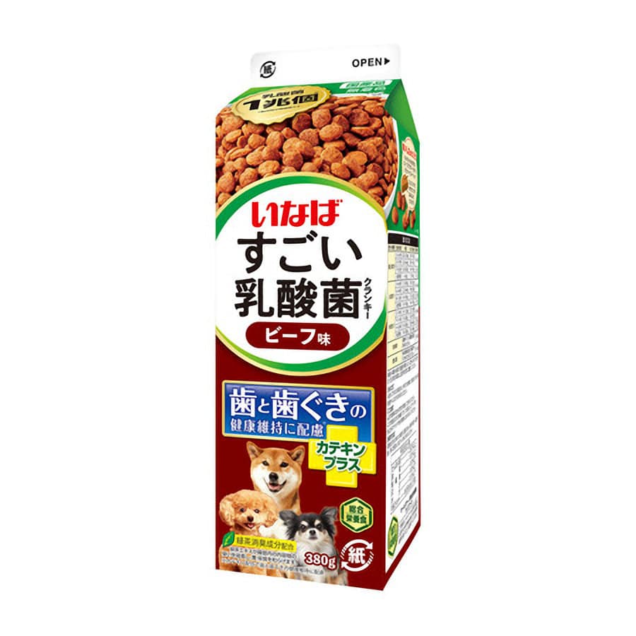 いなば　すごい乳酸菌クランキー　カテキンプラス　ビーフ味　３８０ｇ