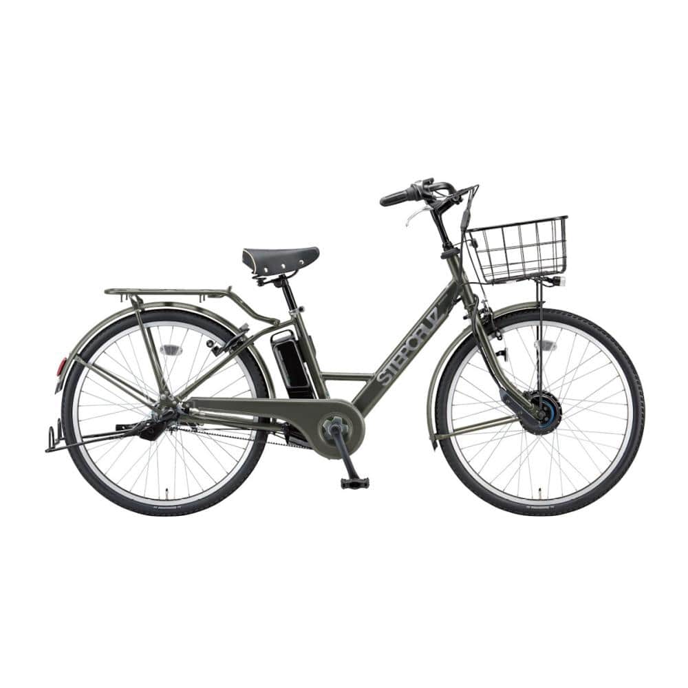 ブリヂストン　電動アシスト自転車　ステップクルーズｅ　２６インチ　マットカーキ　ＳＴ６Ｂ４５