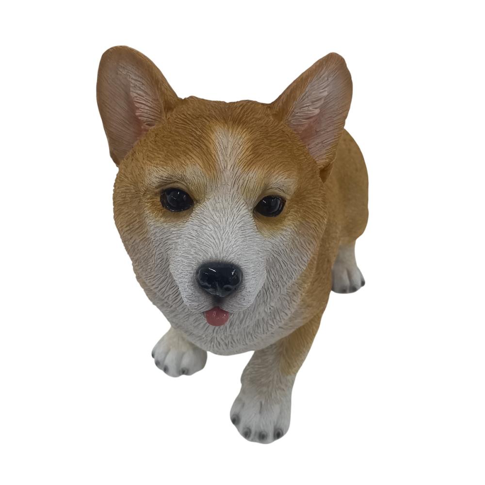 Ｂｒｅｅｚｙ　Ｇｒｅｅｎ　ガーデンオブジェ　コーギー　Ｍ