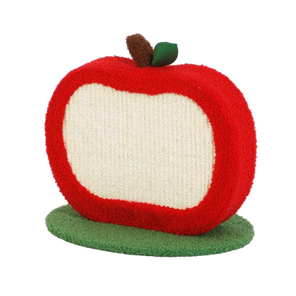 Ｐｅｔａｍｉ　ブラシ付きキャット爪とぎ　りんご