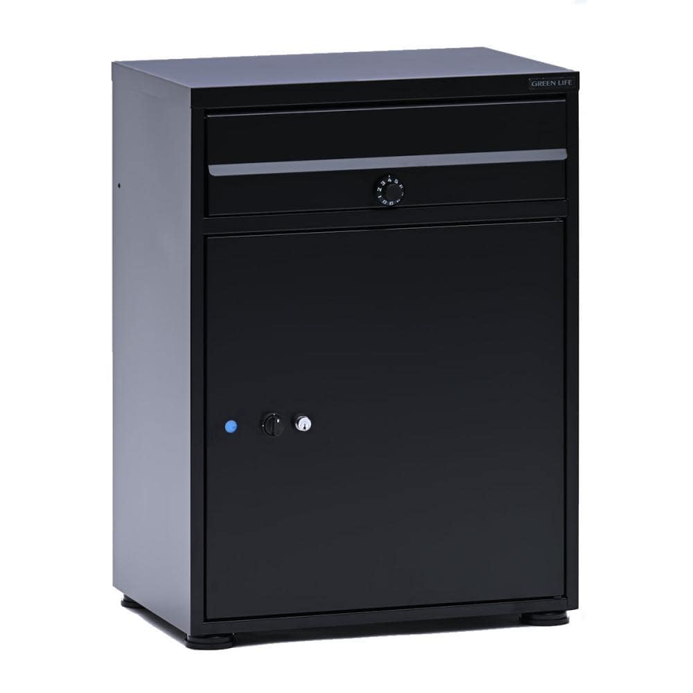 グリーンライフ　ポスト一体型宅配ボックスレシーボ　マットブラック　ＴＲＰ－３４６５（ＭＢＫ）