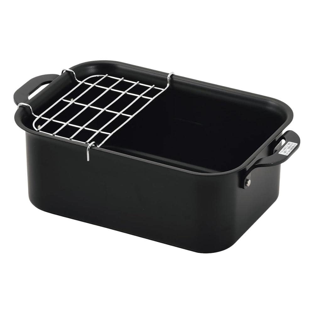 パール金属　コンパクトな長方型天ぷら鍋　１９×１２．５ｃｍ