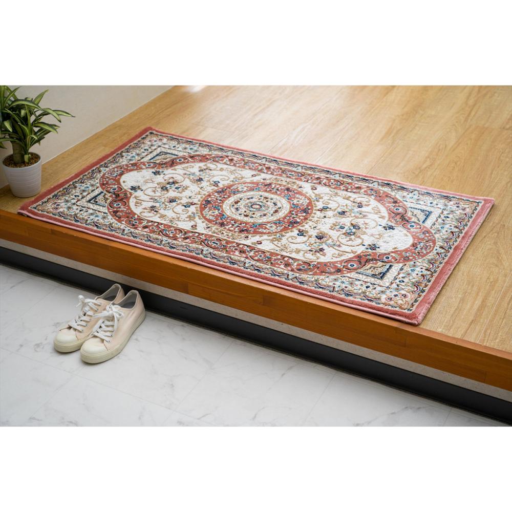 イケヒコ　玄関マット　ロザリオ　ローズ　７０×１２０ｃｍ