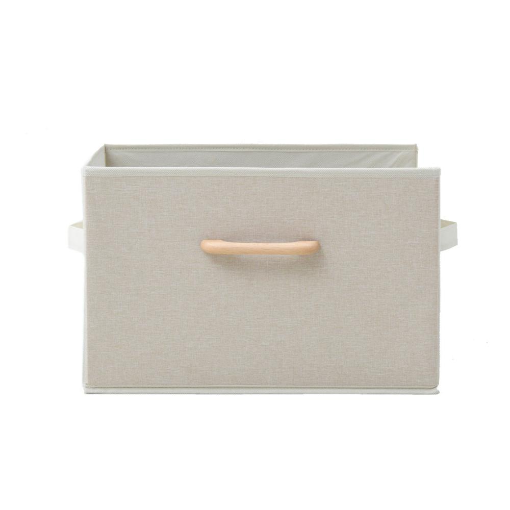 山善　収納ボックス　ベージュ　２個セット　ＹＴＣ－ＭＳＢ２Ｐ（ＢＥ２）