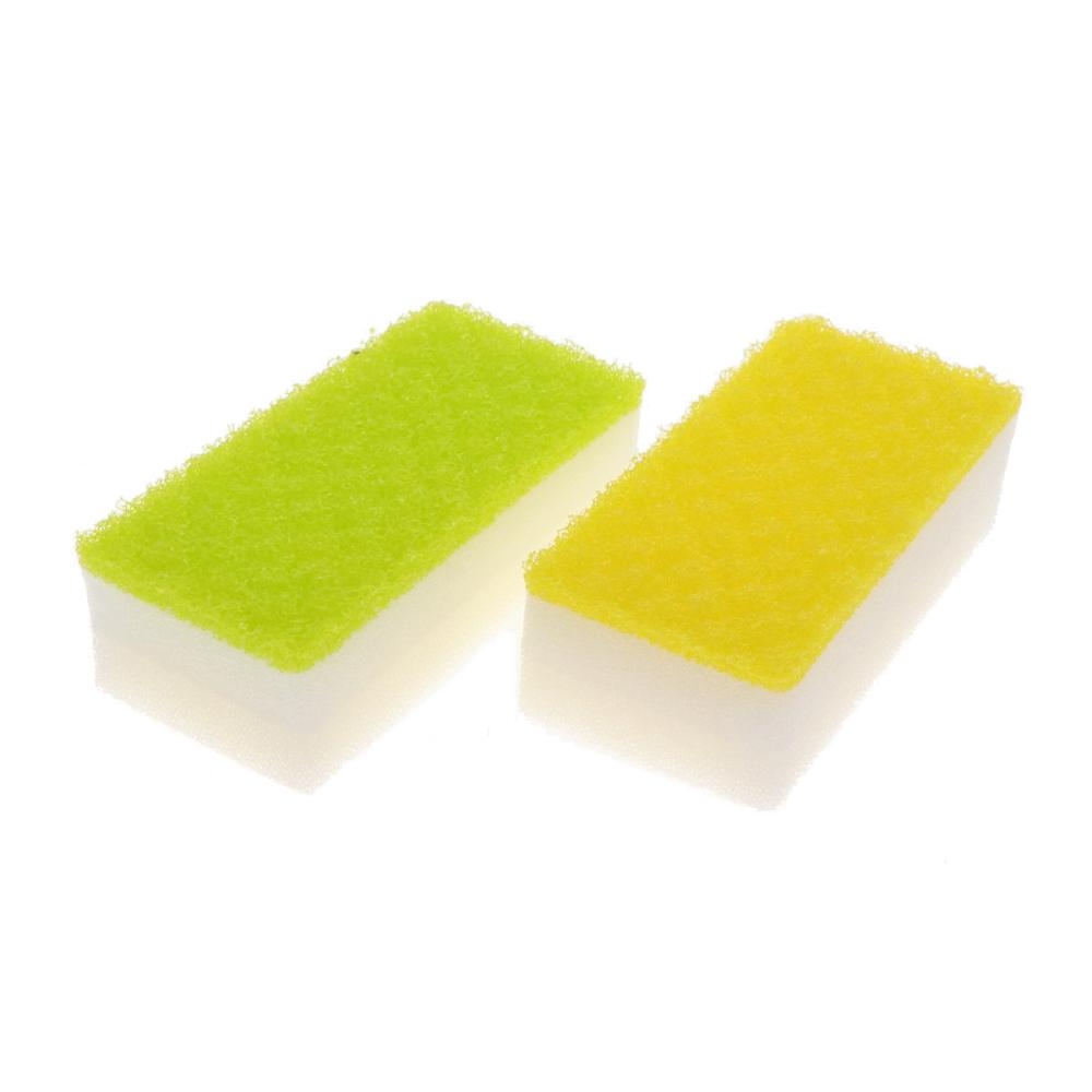 Ｌ’ＣＲＥＳＴ（ルクレスト）　コゲつきもしっかり落とす立体スポンジ　小さめサイズ　１０．５×５ｃｍ　２個入り