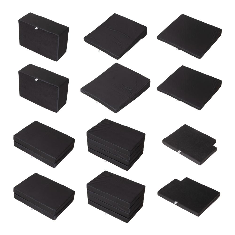 車中泊マットレス　TOYOTAシエンタ６人乗り　全席セット　Ａ１６１３ａ－２－６０２ＢＫ