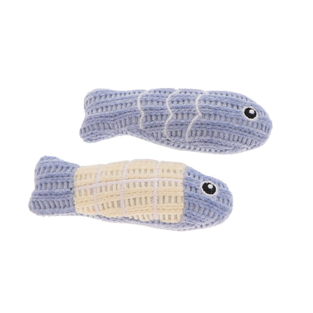 Ｐｅｔａｍｉ　猫おもちゃ　小魚　ブルー