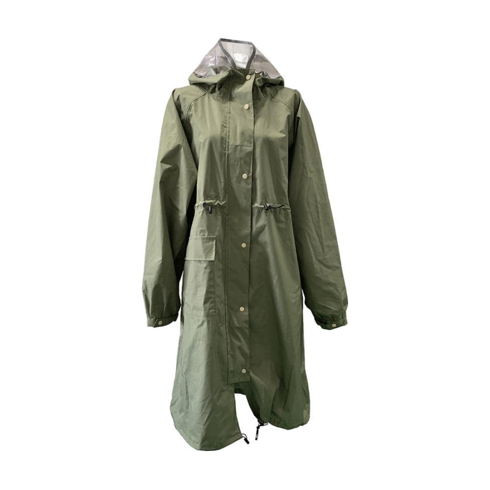 カバーズラバーズ　レインコート　高性能透湿防水　カーキ