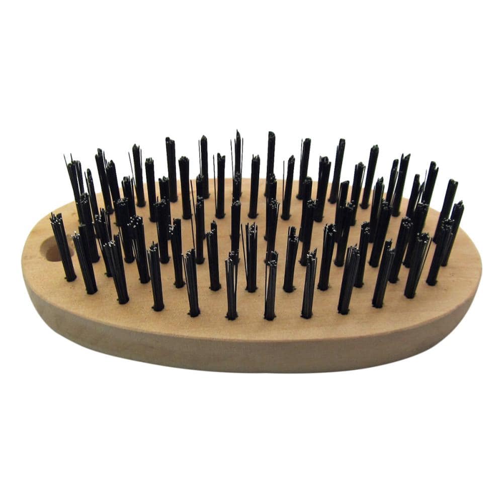 インダストリーコーワ　ワイヤーブラシ　黒鋼線　小判型