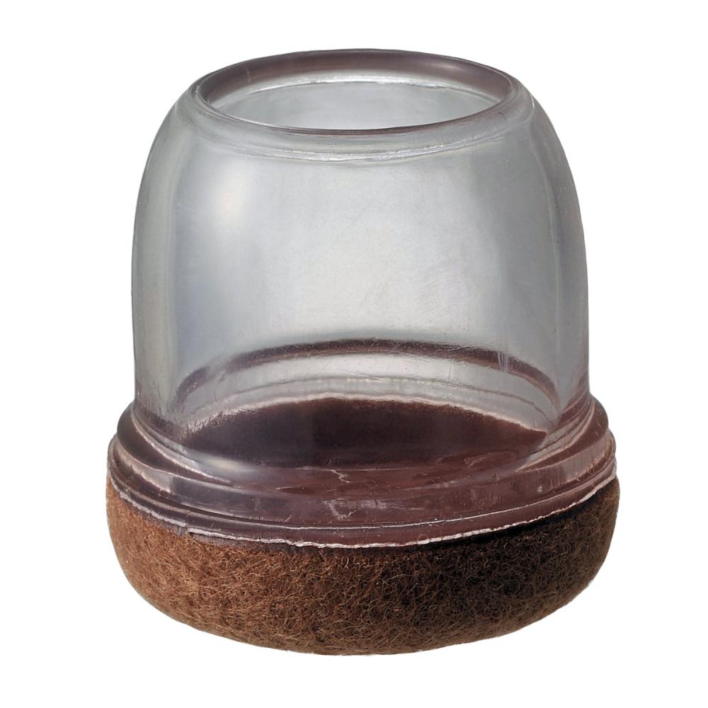 光（ＨＩＫＡＲＩ）　ソフト脚キャップ　クリア　丸脚用　Ｍ　１９～２５ｍｍ　４個入り　ＫＳＦＭ－１９２５