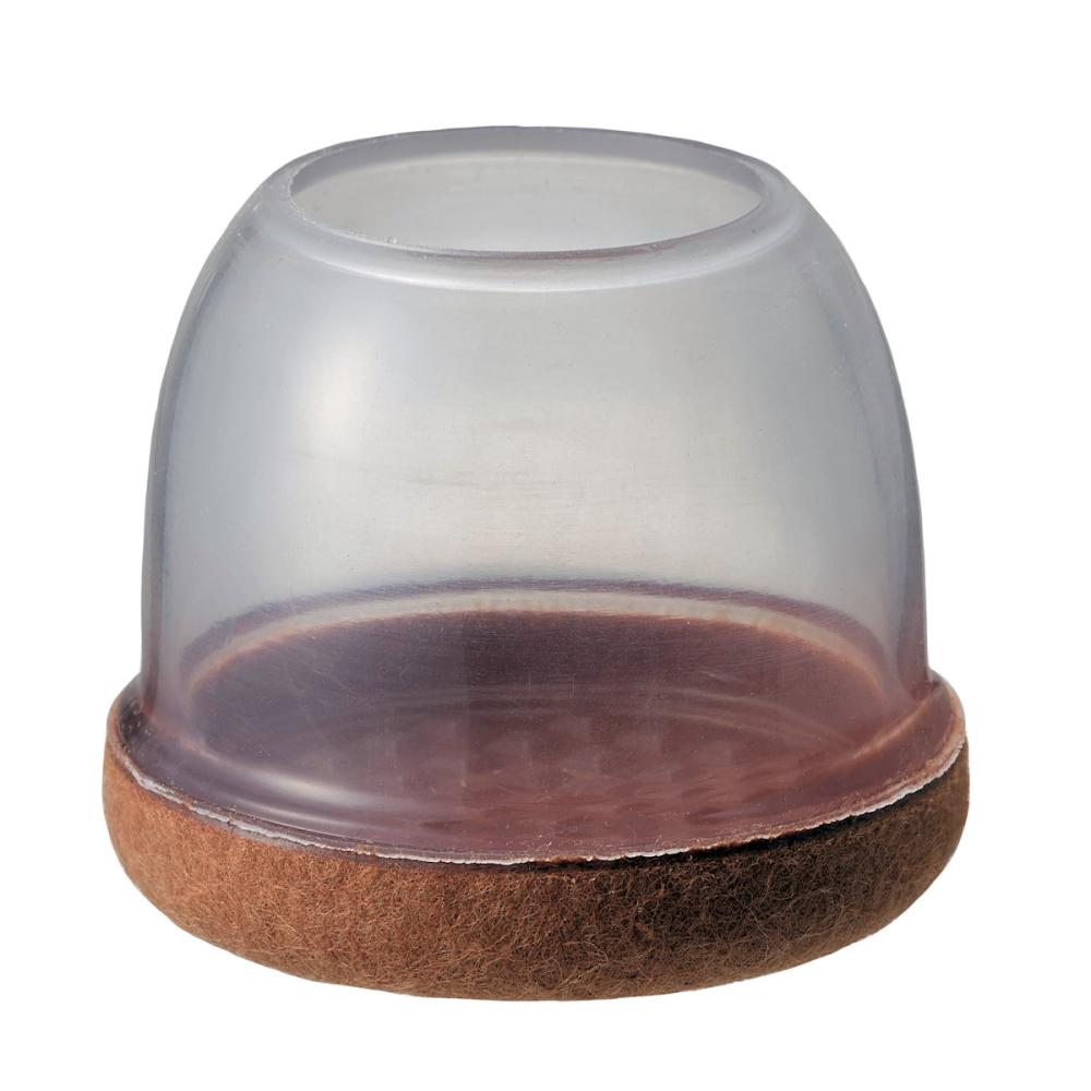 光（ＨＩＫＡＲＩ）　ソフト脚キャップ　クリア　丸脚用　ＬＬ　３２～４０ｍｍ　４個入り　ＫＳＦＭ－３２４０