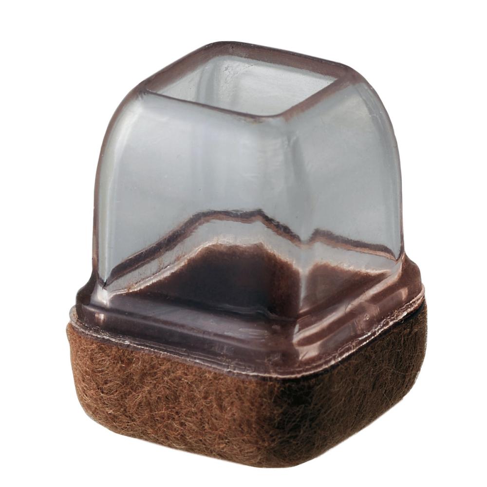 光（ＨＩＫＡＲＩ）　ソフト脚キャップ　クリア　角脚用　Ｓ　１４～１９ｍｍ　４個入り　ＫＳＦＫ－１９１４