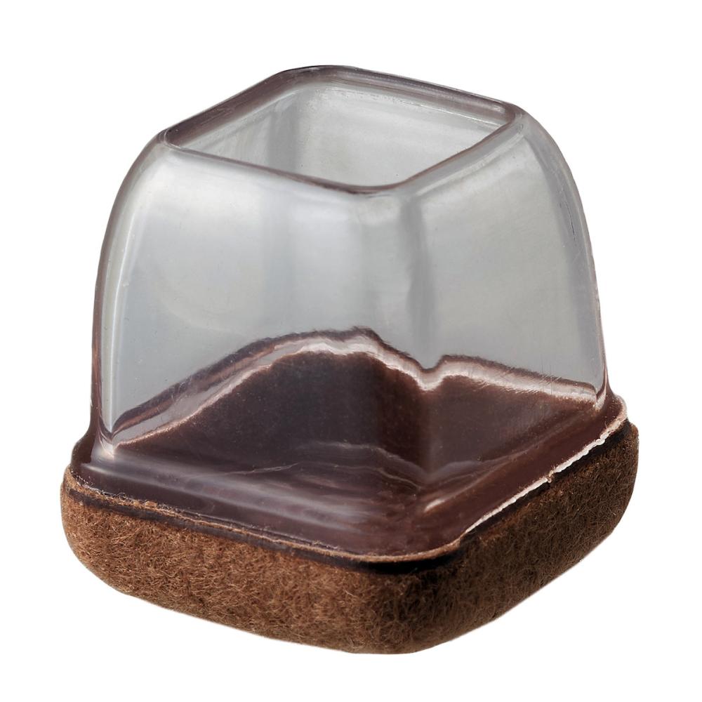 光（ＨＩＫＡＲＩ）　ソフト脚キャップ　クリア　角脚用　Ｍ　２０～２６ｍｍ　４個入り　ＫＳＦＫ－２０２６