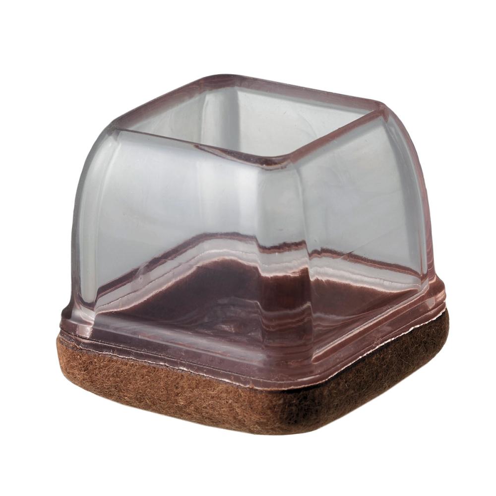 光（ＨＩＫＡＲＩ）　ソフト脚キャップ　クリア　角脚用　Ｌ　２８～３４ｍｍ　４個入り　ＫＳＦＫ－２８３４