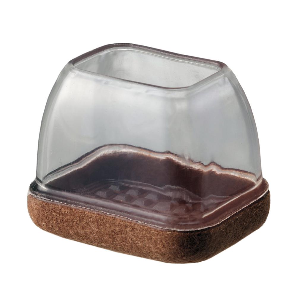 光（ＨＩＫＡＲＩ）　ソフト脚キャップ　クリア　長方脚用　Ｌ　２４～３０×３５～４２ｍｍ　４個入り　ＫＳＦＴ－２４３５