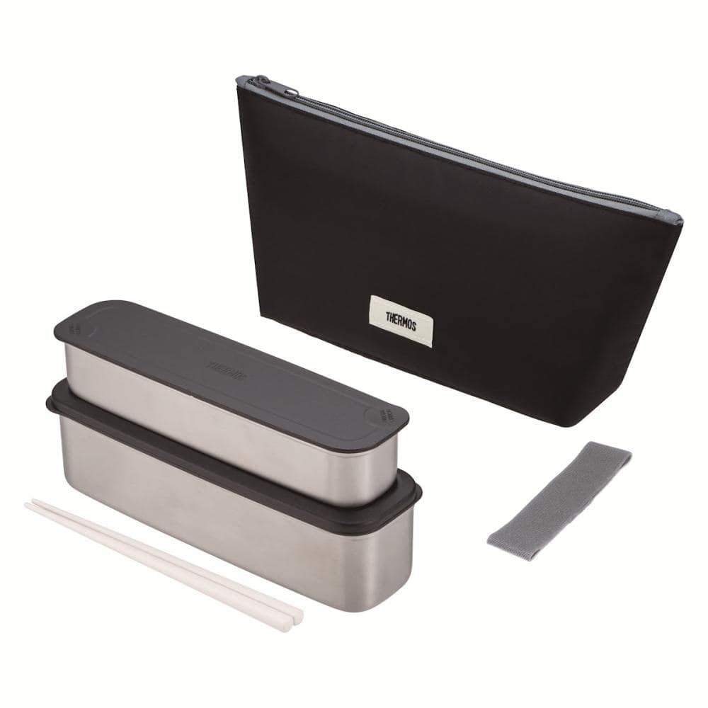 サーモス　フレッシュランチボックス　ＤＳＡ－８０５Ｗ　ＧＹ－ＢＫ