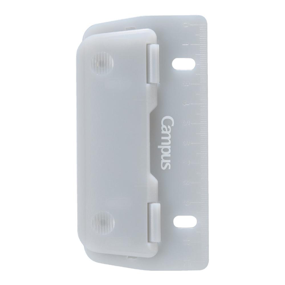 コクヨ　キャンパス　持ち運べる２穴パンチ　グレー