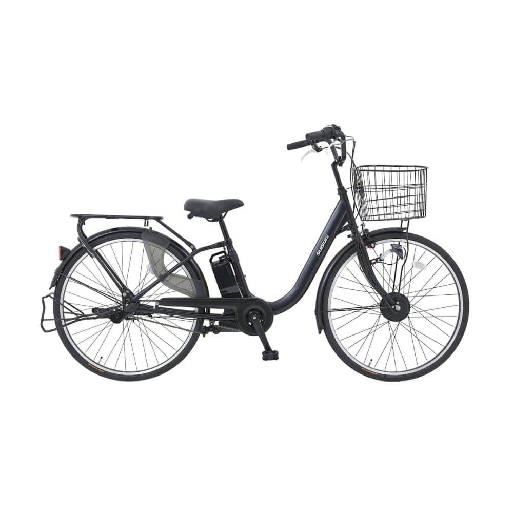 電動アシスト自転車　ＳＵＩＳＵＩ　２６インチ　マットブラック