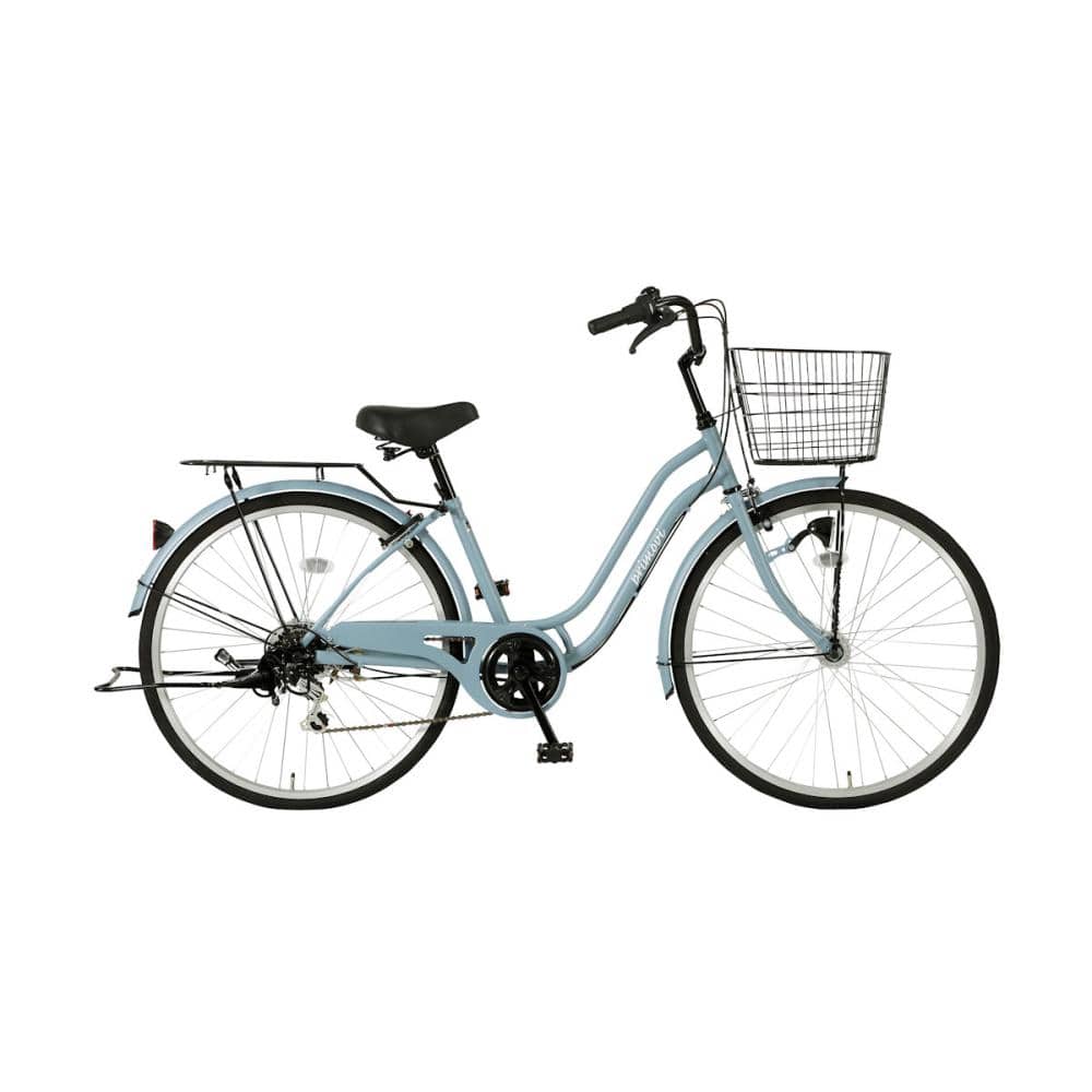 軽快車　パンクしにくい　プリモビ　２６インチ　マットクールブルー
