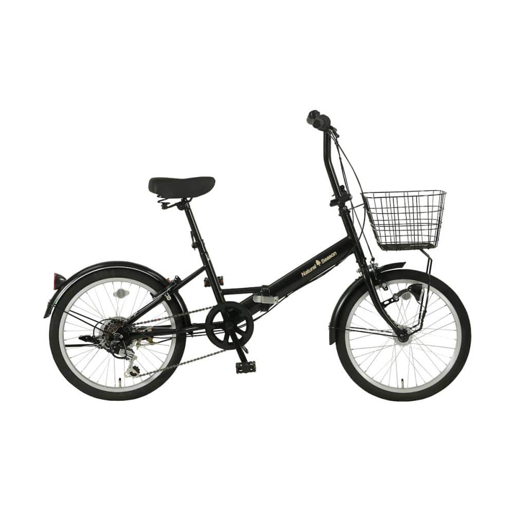 ナチュラルシーズン　２０２６年モデル　折りたたみ車　２０インチ　マットブラック