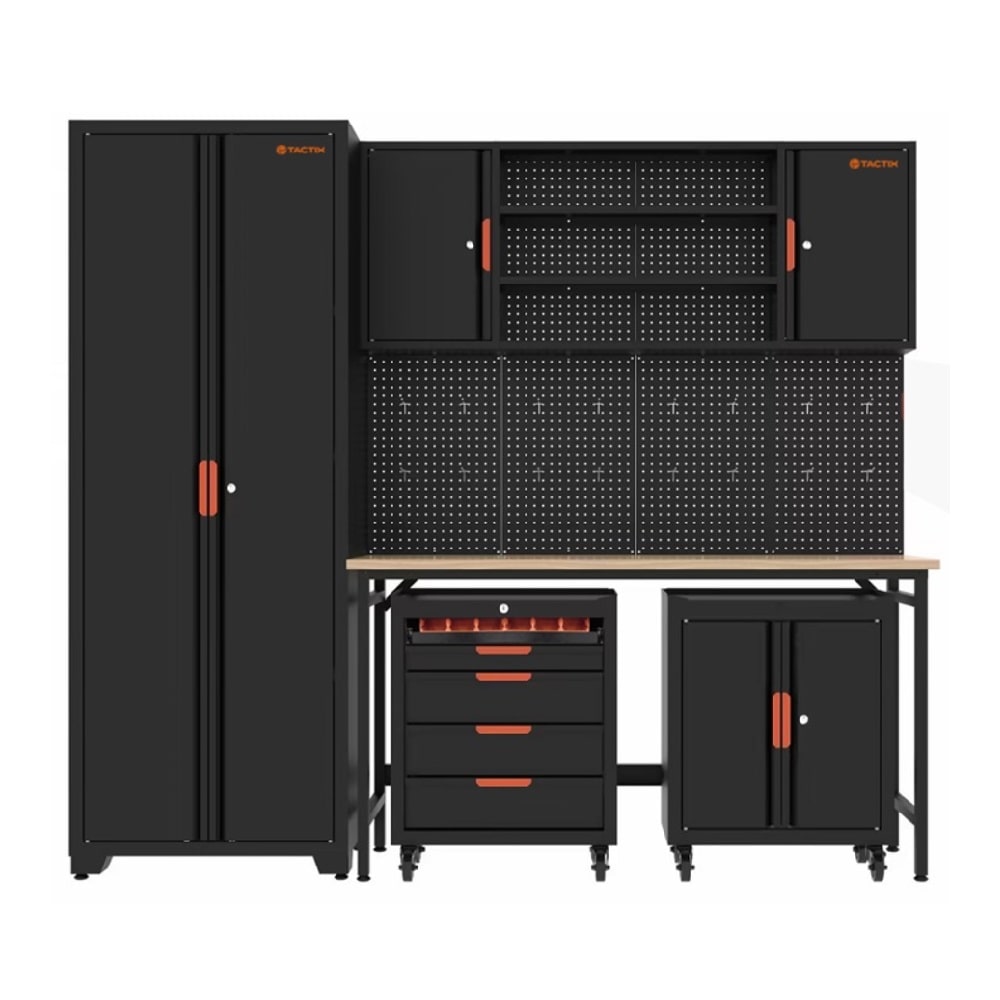 システムガレージ　収納キャビネット　５点セット　幅２３６０×高さ２０８０×奥行４５０ｍｍ　【納期６０日以降】