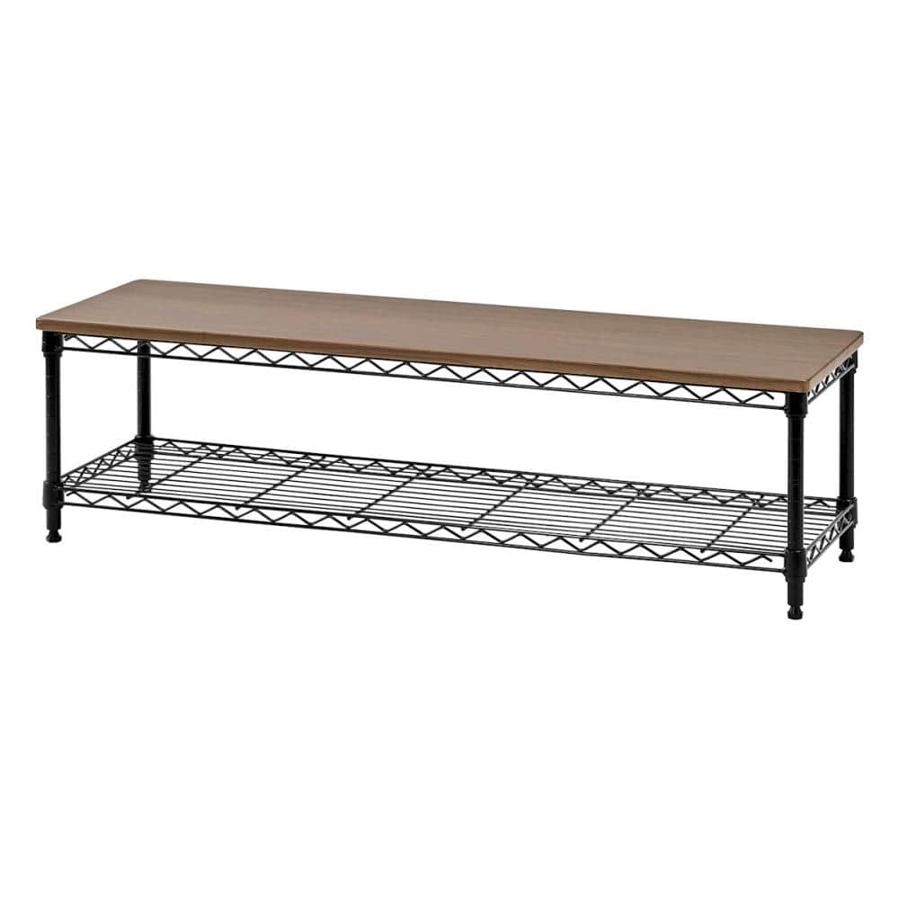 アイリスオーヤマ　カラーメタルラック　ローボード　ブラック　幅１０１×高さ３０×奥行３１ｃｍ　ＣＭＬ－１０３０２