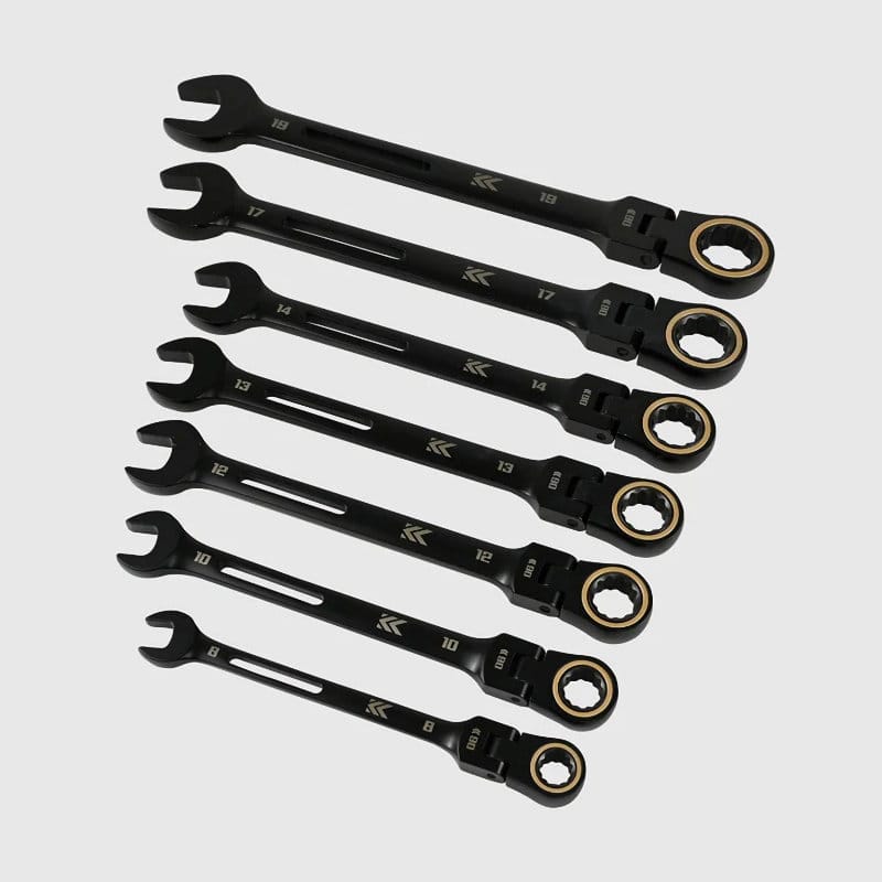 ＦＵＪＩＹＡ　フジ矢　首振りラチェットコンビネーションレンチ　７本セット　ＣＷＬ－７Ｓ－ＢＧ