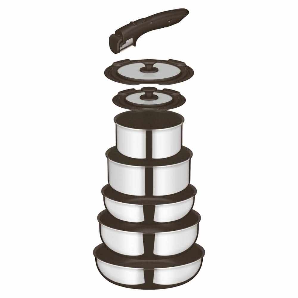 サーモス　取っ手のとれるフライパン　ステンレス　８点セット　ＫＳＦ－８Ａ