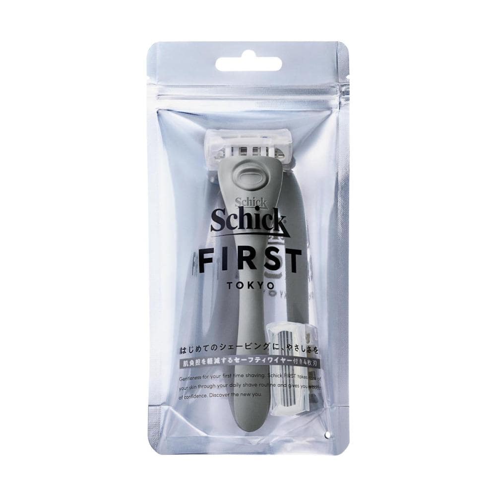 シックジャパン　シックファースト　シェービングホルダー　アッシュグレー　刃付き＋替刃１個