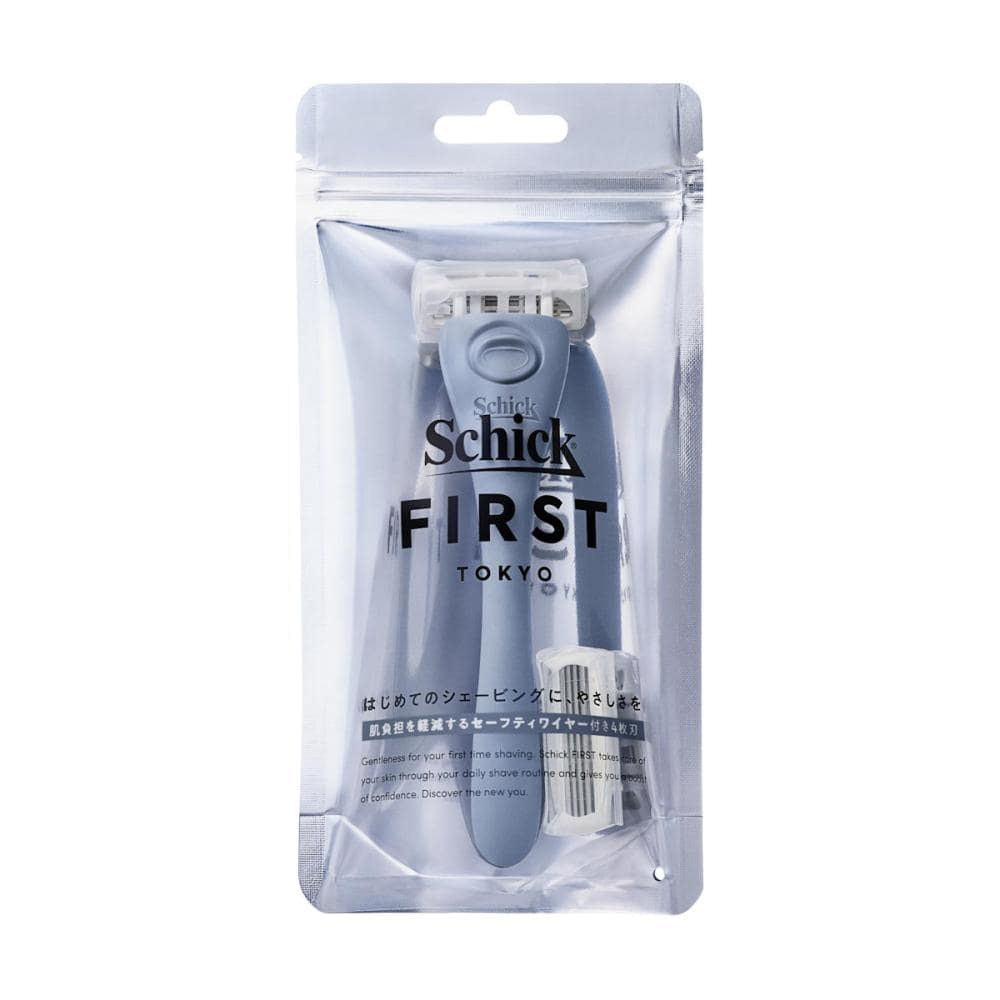 シックジャパン　シックファースト　シェービングホルダー　デニムインディゴ　刃付き＋替刃１個