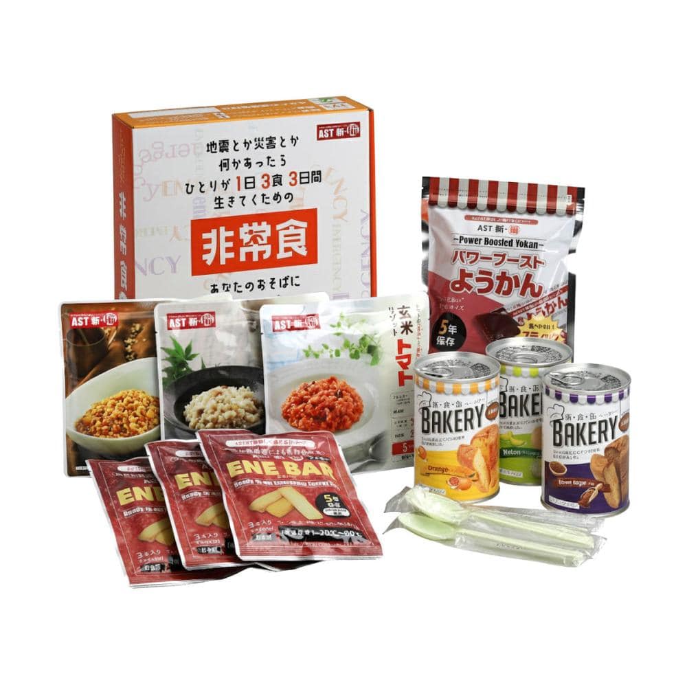 アスト　新・備　１日３食３日間非常食セット×４個入り
