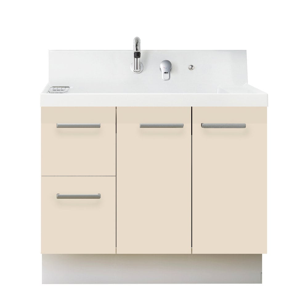 ＬＩＸＩＬ　ＩＮＡＸ　洗面化粧台　Ｋ１シリーズ　片引出タイプ　間口９００×高さ８５０ｍｍ　ライトベージュ　一般地用　Ｈ５－９０５ＳＹ－Ｕ／ＨＶ２Ｈ