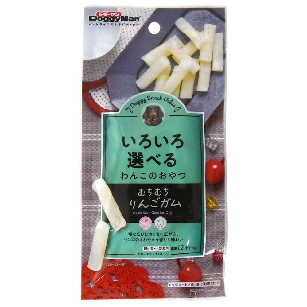 ドギースナックバリュー　むちむちりんごガム　３５ｇ