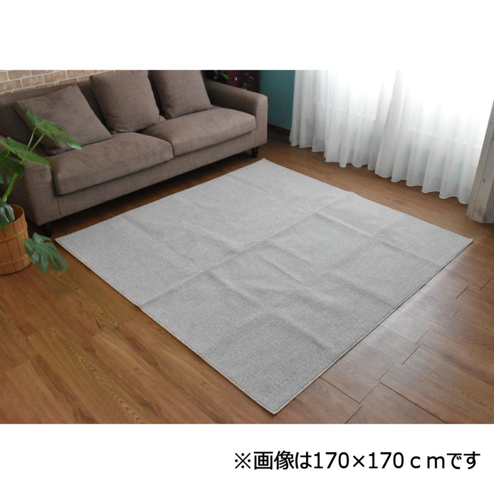 ほこりが取れやすいラグ　グレージュ　１２０×１７０ｃｍ