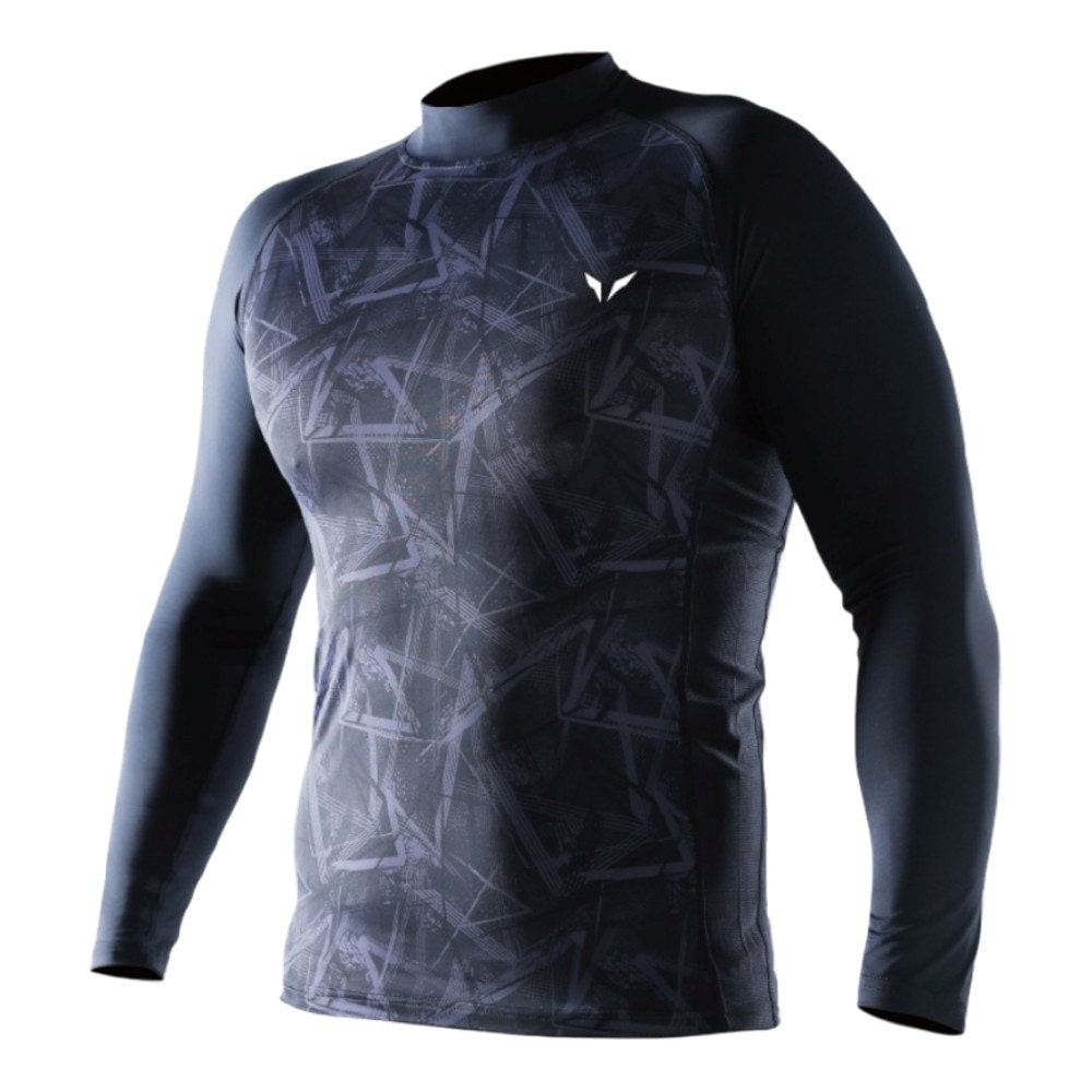 ｖａｌｂｏｒｄｅｒ（ヴァルボーダー）　遮熱冷感ナイロンコンプレッション　長袖　ネイビー　３Ｌ