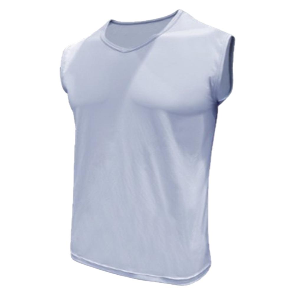 ＳＯＬＶＩＣ（ソルビック）　７クール冷感　ナイロンノースリーブ　ライトグレー　ＬＬ