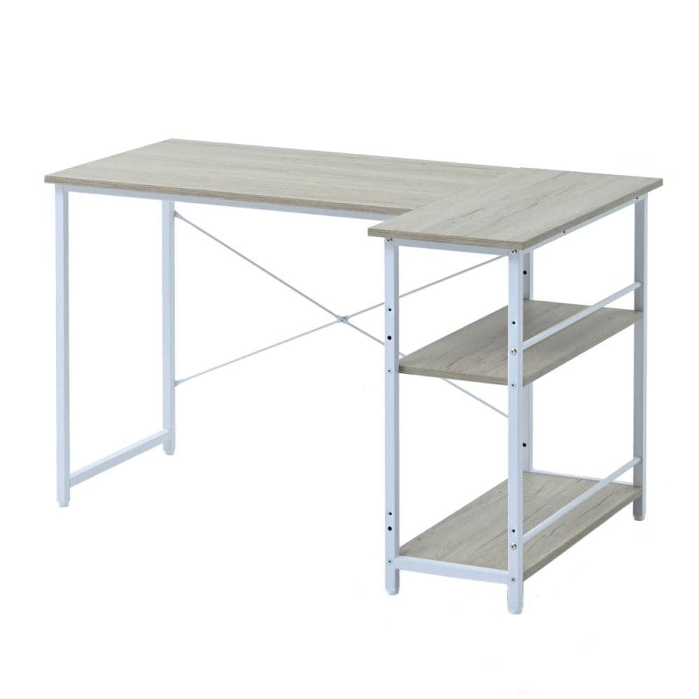 山善　Ｌ字型デスク　アイボリー／ホワイト　ＧＬＪ－ＬＲ１１７０ＡＩＶＭＳＷＨ