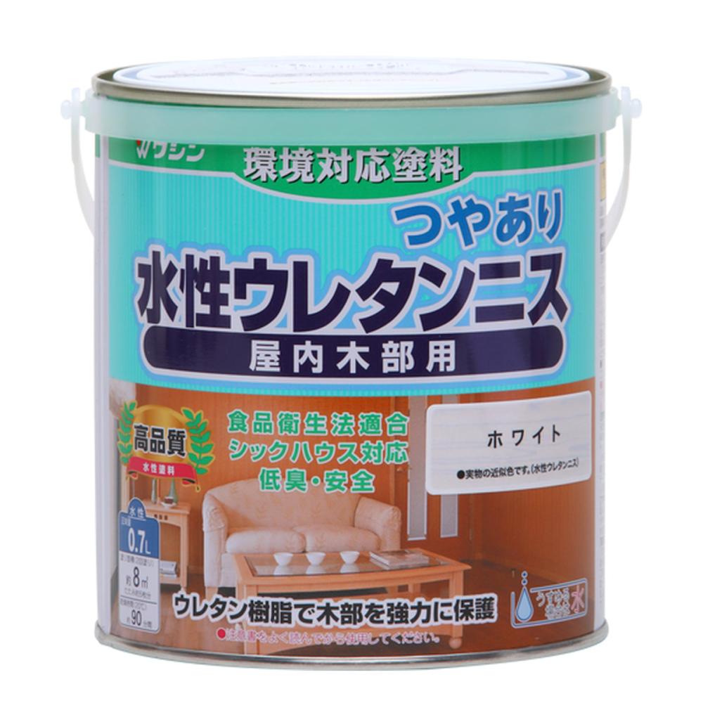 和信ペイント　水性ウレタンニス　ホワイト　０．７Ｌ
