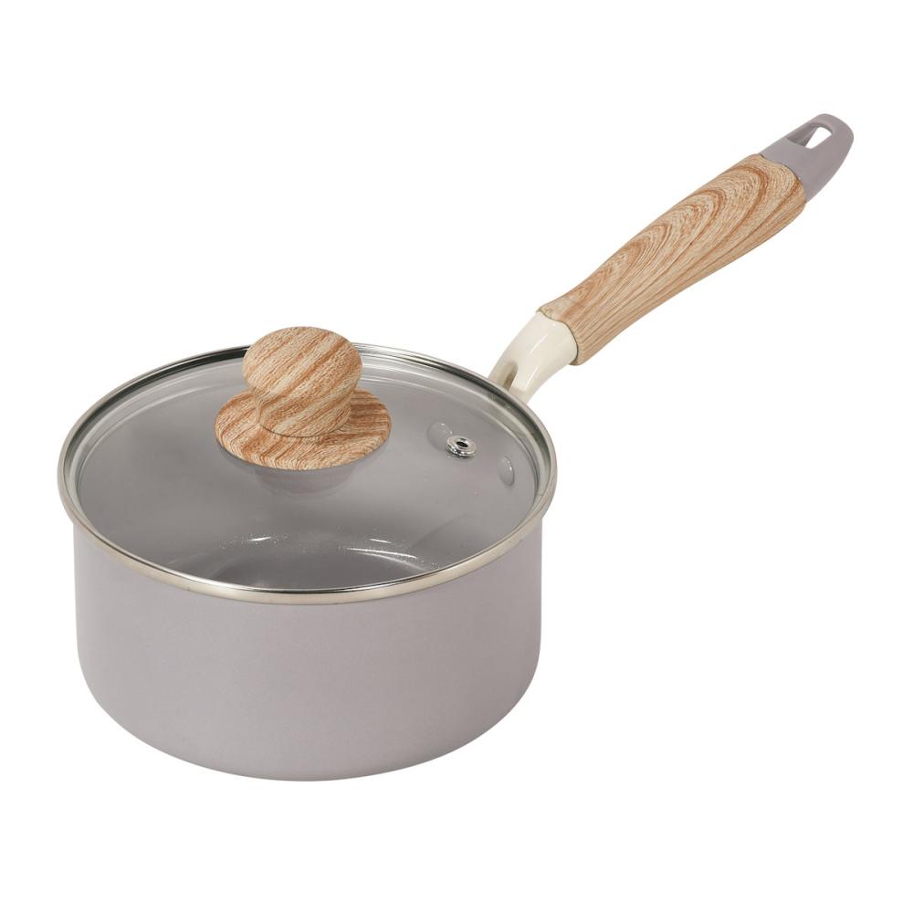 ハルミック　ＩＨ　セラミック片手鍋　１６ｃｍ　パープル