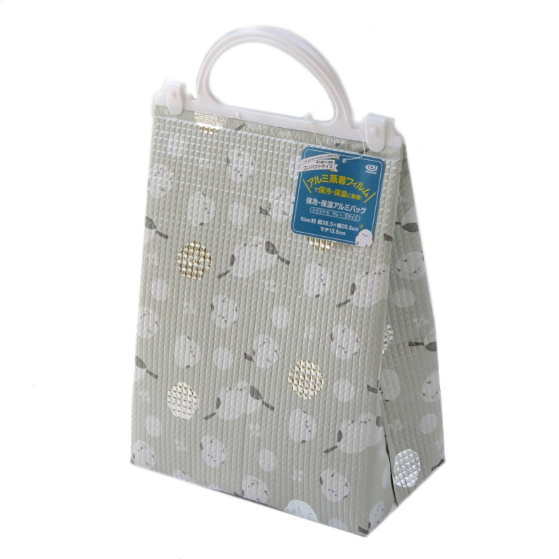 オカザキ　保冷・保温アルミバッグ　Ｓ　シマエナガ　Ｇ